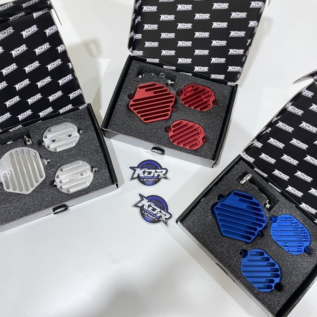 ฝาครอบวาล์ว 4วาว Wave125 KDR สีเงิน สีแดง สีน้ำเงินใส่ฝา4วาวตรงรุ่น