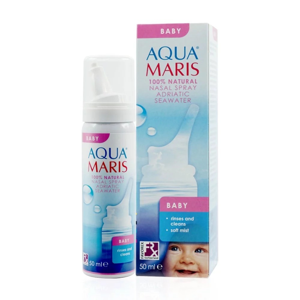 พร้อมส่ง ล็อตใหม่✨✅ 50 ml. Aqua Maris Baby สเปรย์พ่นจมูก ลดน้ำมูก ล้างจมูก อควา มาริส เบบี้ สเปรย์ น้ำเกลือพ่นจมูก เด็ก