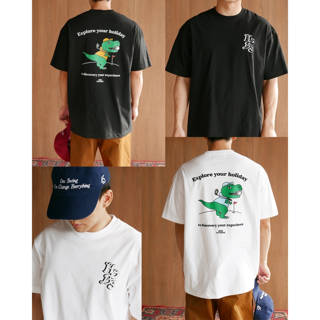 🔥ทักแชทรับโค้ดลดเพิ่ม Dinosaur Mountain Golf T-shirt HOB STUDIOS