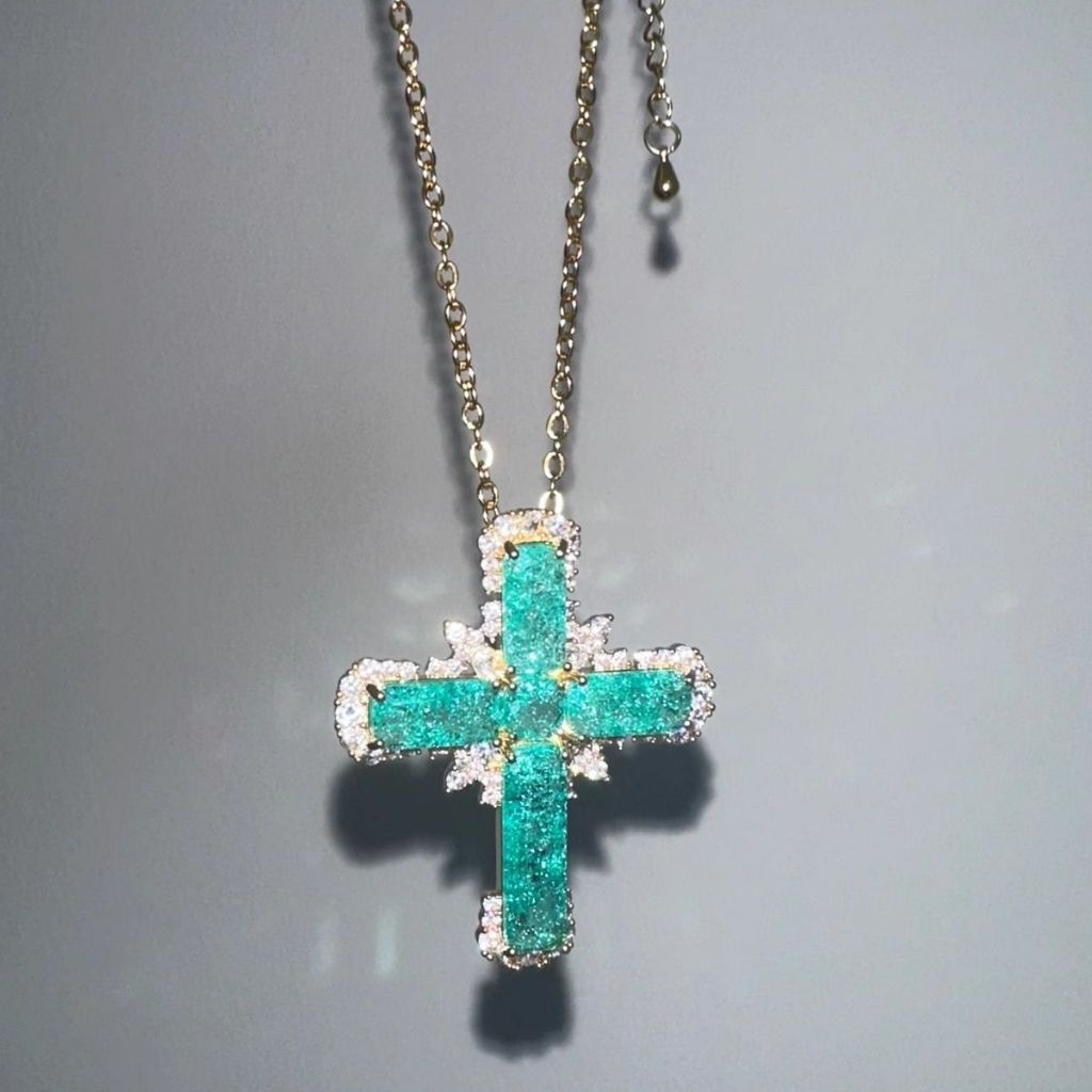 สร้อยคอผู้หญิง สร้อยคอพร้อมจี้ cross pendant สไตล์เกาหลี ins สวย ของขวัญ เครื่องประดับแฟชั่น ส่งไวจากไทย COD - รูปที่ 5