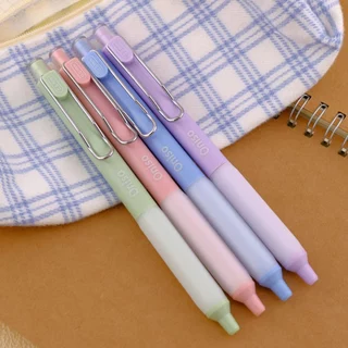 Oniso - ปากกาเจล แบบกด มียางจับนุ่มมือ หัวลูกลื่น2ชั้น รุ่นONI-9133 หมึกสีน้ำเงิน 0.5mm.