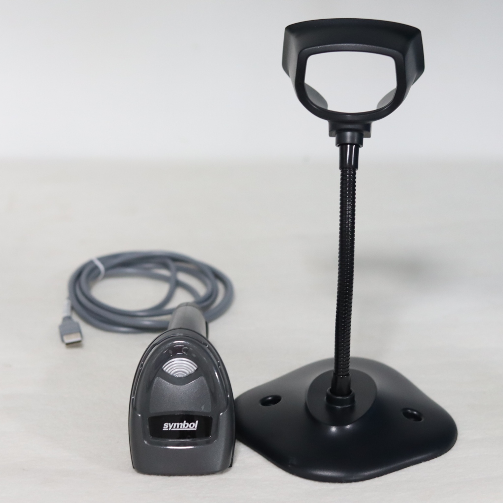 Symbol DS4308 Handheld Scanner เครื่องอ่านคิวอาร์โค้ด บาร์โค้ด 2D-1D USB พร้อมขาตั้ง มือสอง