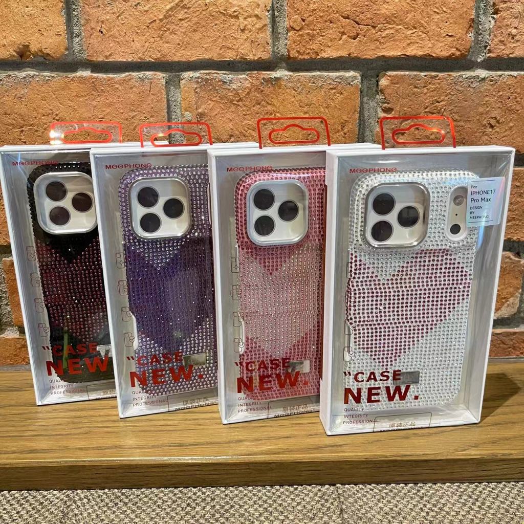 JH เคสใช้สำหรับไอโฟน 17pro 17promax 17 Case MEEPHONE Lucian Glitter เคสเพชร หัวใจ (THพร้อมส่ง)