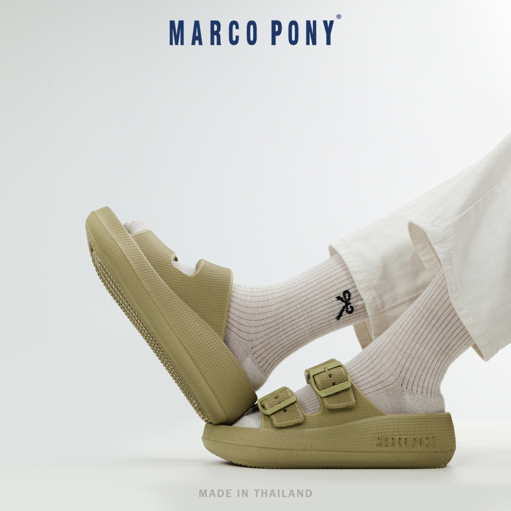 Marco Pony รองเท้าแตะแฟชั่น สายปรับได้ ใส่สบาย กันลื่น พื้นนิ่ม รุ่น MH9035 - รูปที่ 3