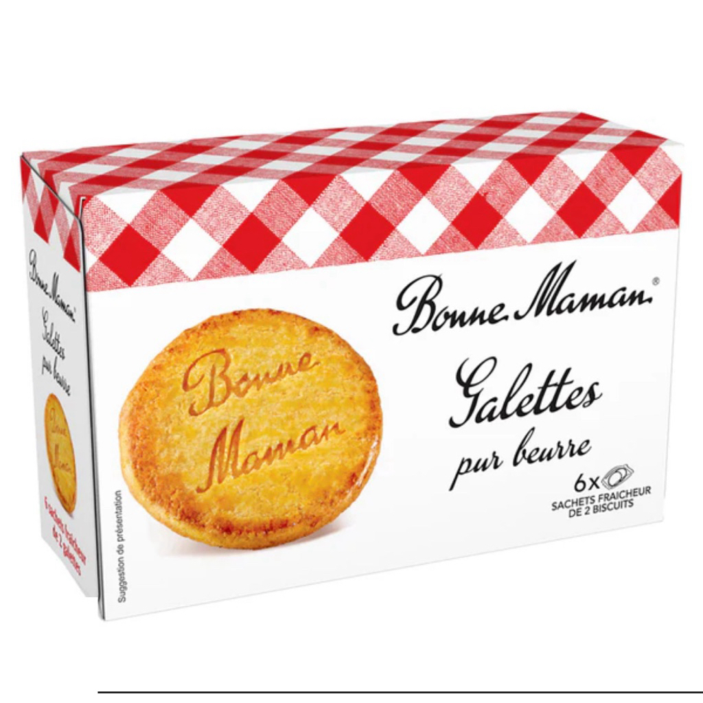 [พร้อมส่ง] Bonne Maman Galettes Pur Beurre/ Tartelettes chocolat caramel/Raspberry 135g Lemon125g/Ch