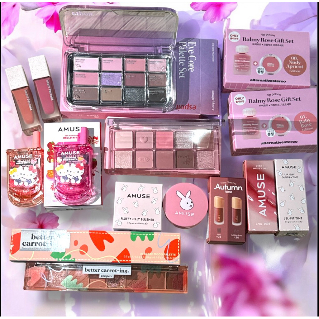 espoir amuse laka lip potion heart percent peripera palette ส่งต่อ