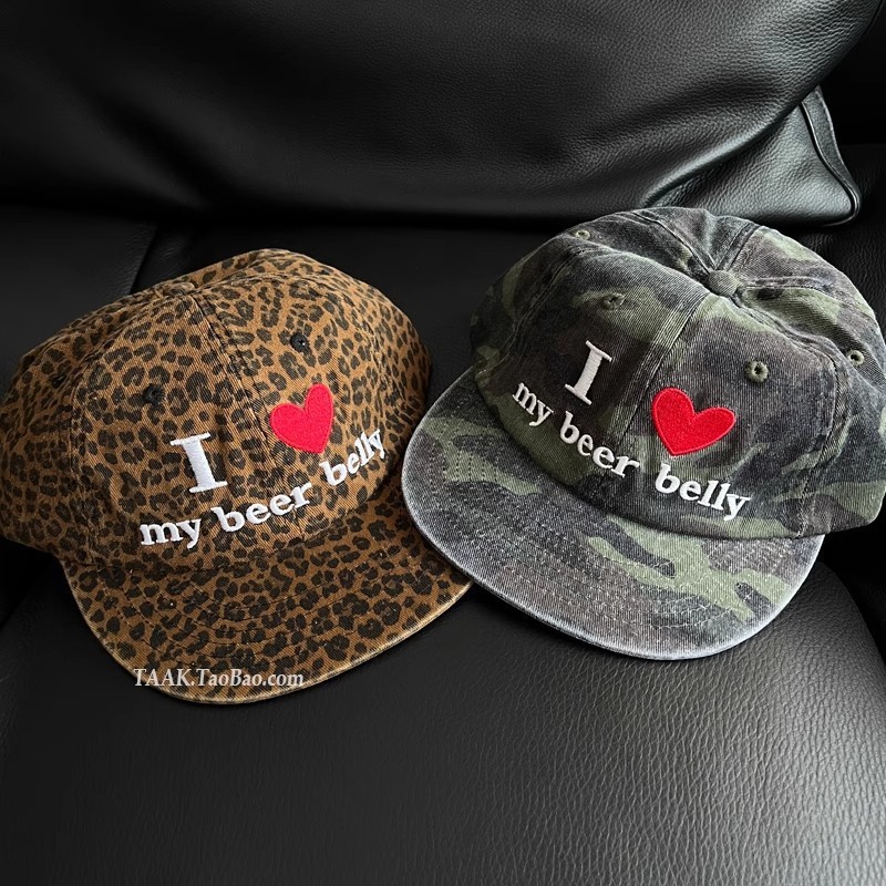 หมวกเบสบอล แบบนิ่ม ปัก I ♥ BEER มี 2สี  คุณภาพสู สไตล์วินเทจ