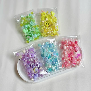 (พร้อมส่งจากไทย) ลูกปัดอะคริลิคคละพรีเมียมแยกสี 40กรัม (3ถุง100.-) ลูกปัดคละของตกแต่ง แยกโทนสี สำหรับทำเครื่องประดับ