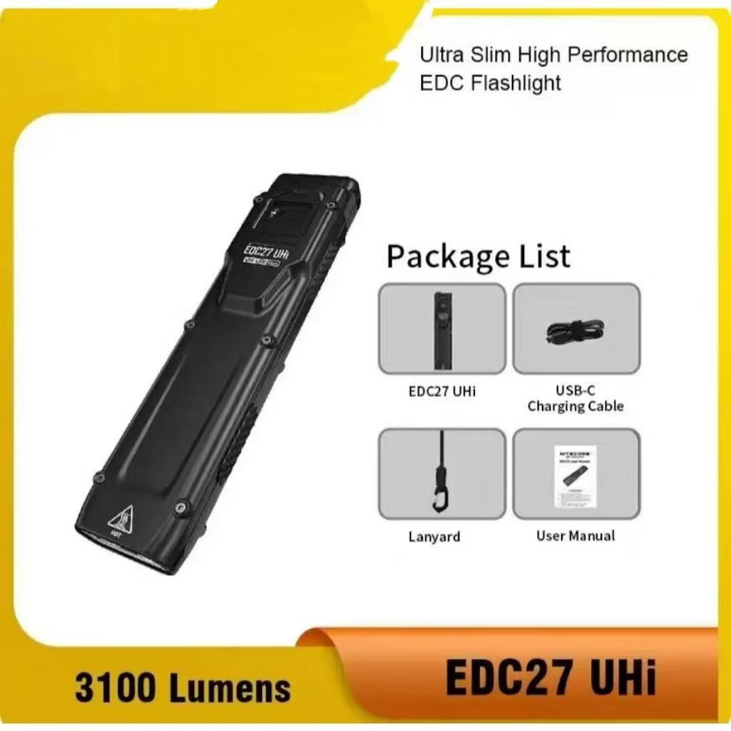 พร้อมส่ง EDC27 UHI ไฟ USB-C ชาร์จได้ รูปที่ 3