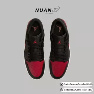 🔥ลดเพิ่ม 15-20% ทักแชท🔥 Nike Air Jordan 1 Low "Bred" 553558-067 การันตี ของเเท้ 100% รองเท้าลำลอง รองเท้าผู้ชาย