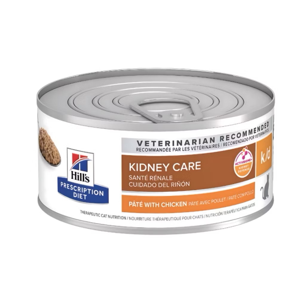 (6 กป/ 12 กป/ 24 กป) Hill’s k/d Kidney Care 156 g อาหารแมวโรคไต Exp 04/2027