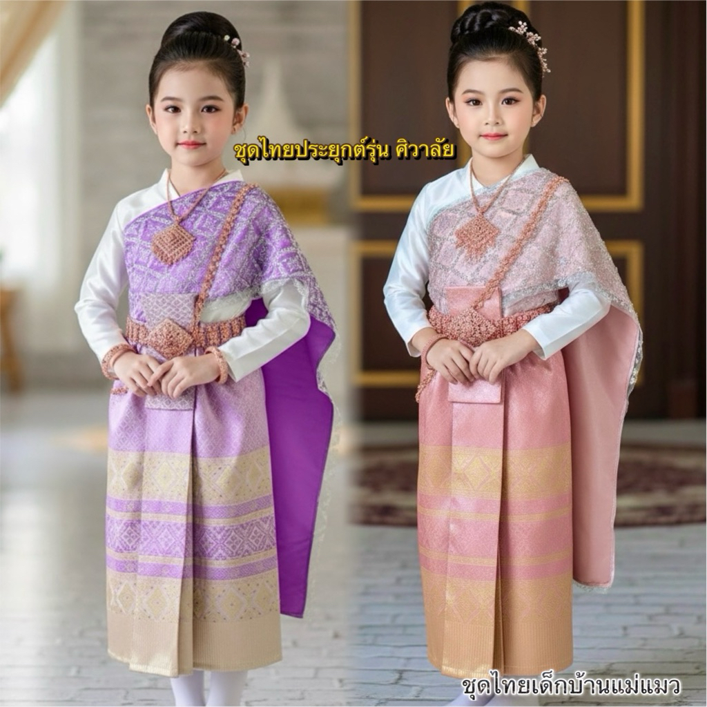 สไบ+หน้านาง+เสื้อตัวใน (3ชิ้น)