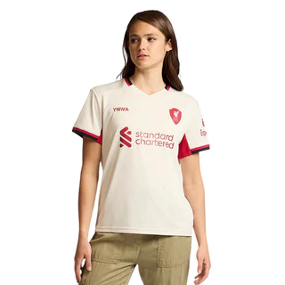 Liverpool Football Club ลิเวอร์พูล เสื้อบอล เสื้อเชียร์ ชุดเยือน ผู้หญิง Away Fan Jersey ฤดูกาล 2025/26 A25SP06