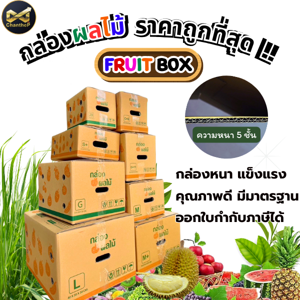 กล่องผลไม้ เบอร์ B2 / C+9 / D+11 / M / G / L