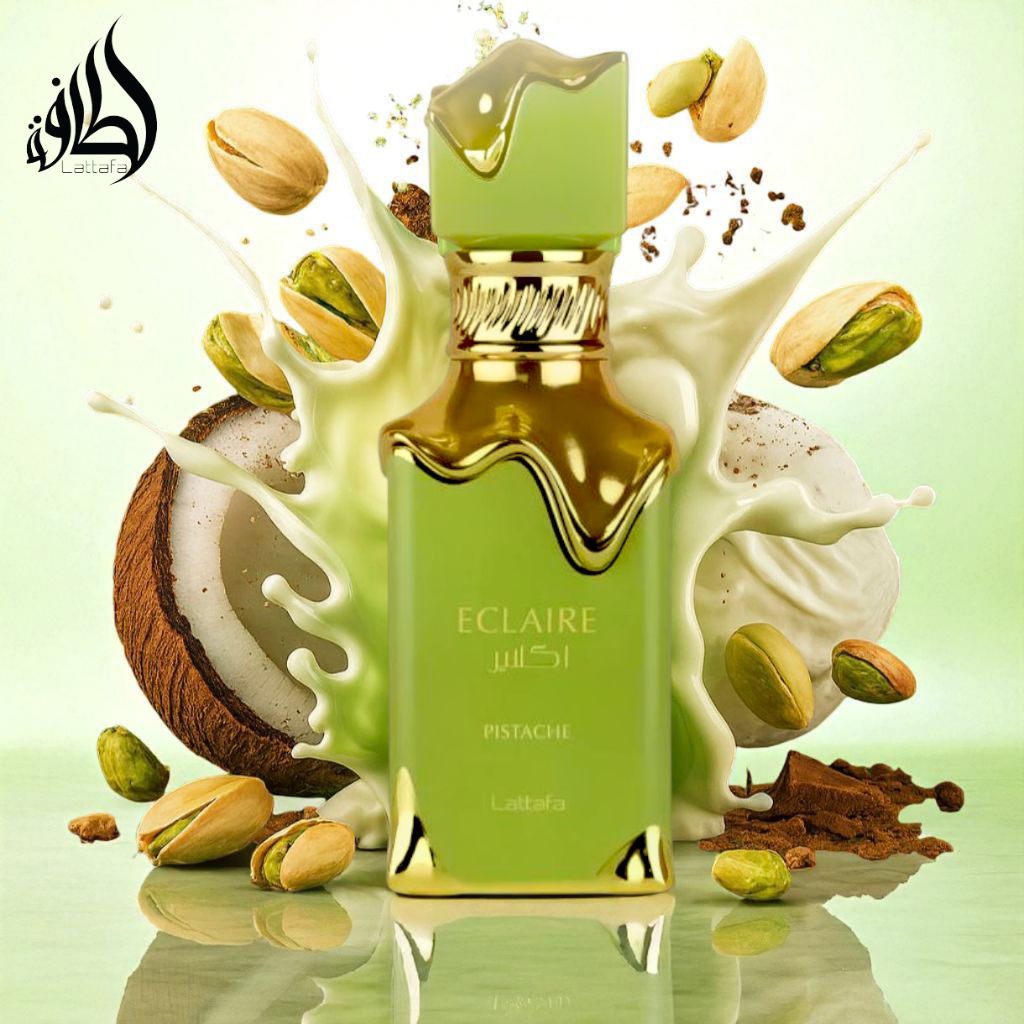 Eclaire Pistache EDP 100ml  By Lattafa แท้💯(กลิ่นหอมพิสตาชิโอครีมมี่ๆชวนลิ้มลอง)