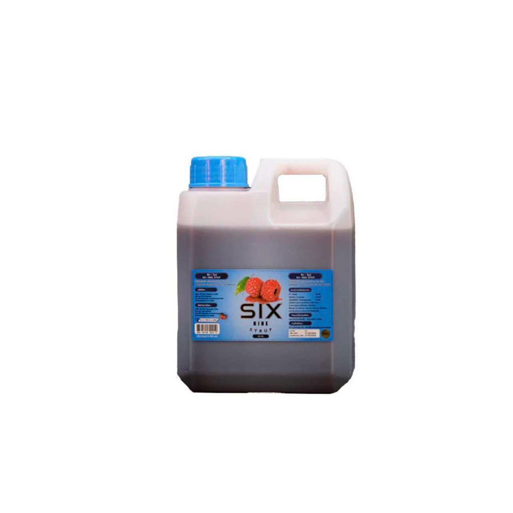 Six-nine syrup ซิกไนน์-ไซรัป กลิ่นราสเบอร์รี่ แกลอน1 ลิตร