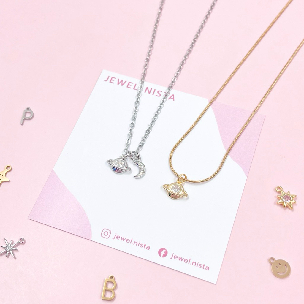 saturn necklace สร้อยคอจี้ดาวเสาร์