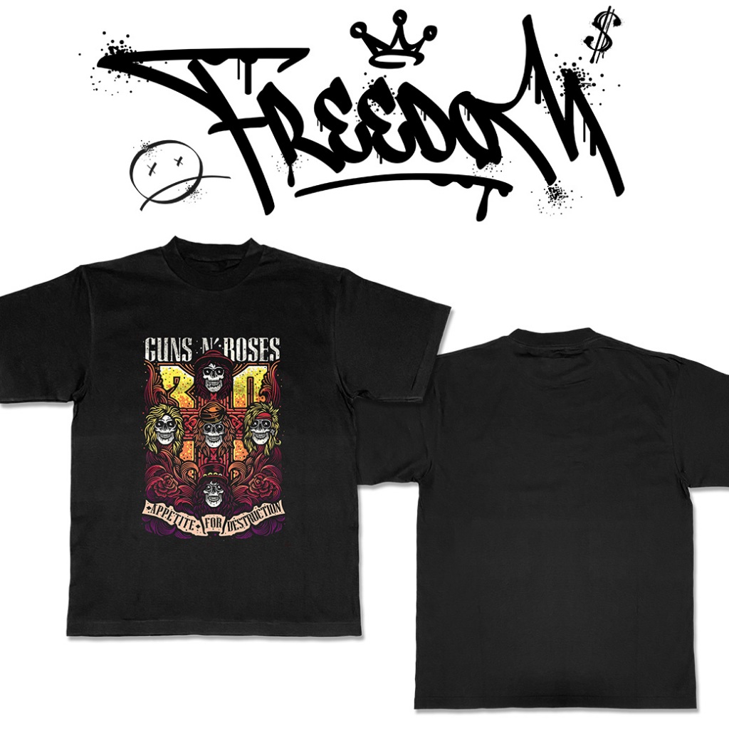 เสื้อพิมลาย เสื้อวง Guns N’ Roses 🎸