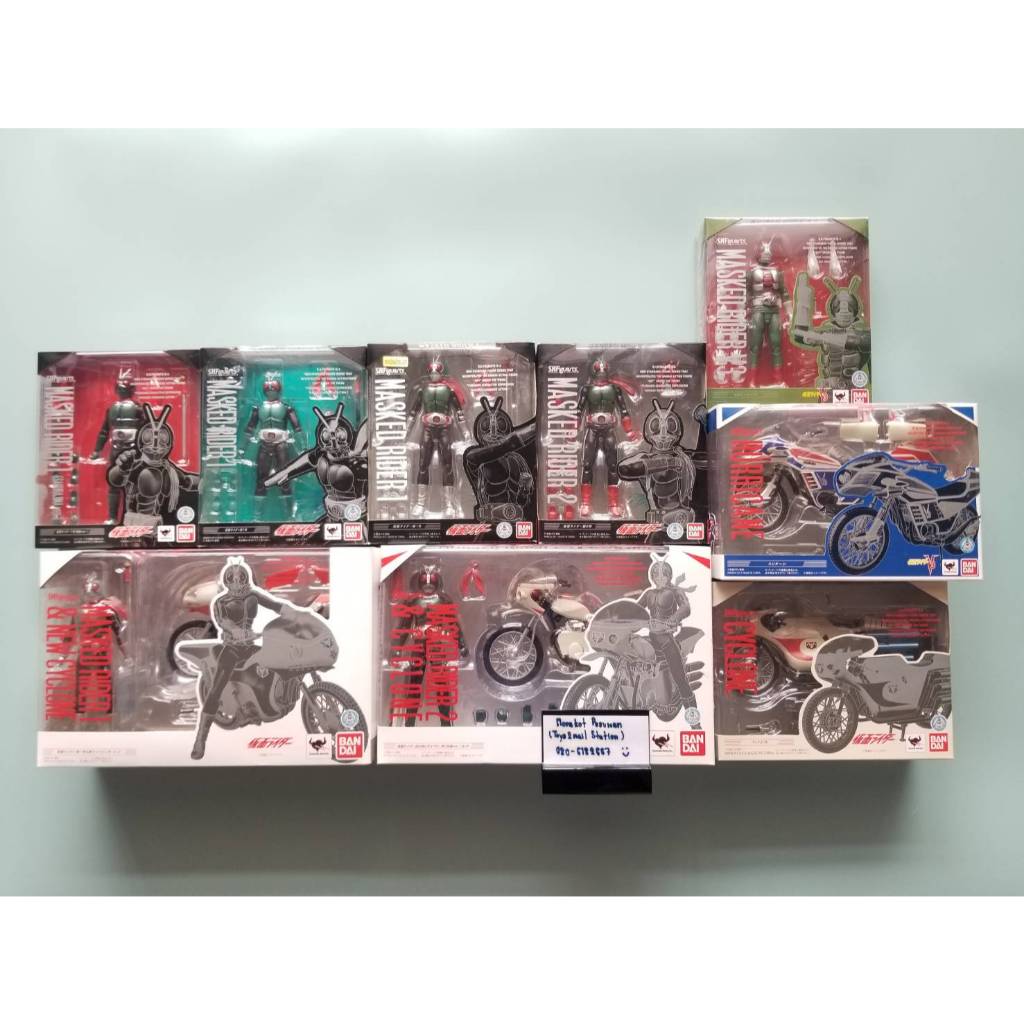 ฺ[ULTRA RARE] BANDAI S.H.Figuarts MASKED RIDER : SHOWA KAMEN RIDER V1 , V2 , V3 SET ชุดใหญ่หายาก