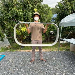 [ทรงเหลี่ยม]กระถางเมทัลชีทปลูกผัก ขนาดกว้าง67cmxยาว133cmxสูง40cm ปลูกดอกไม้ต้นไม้