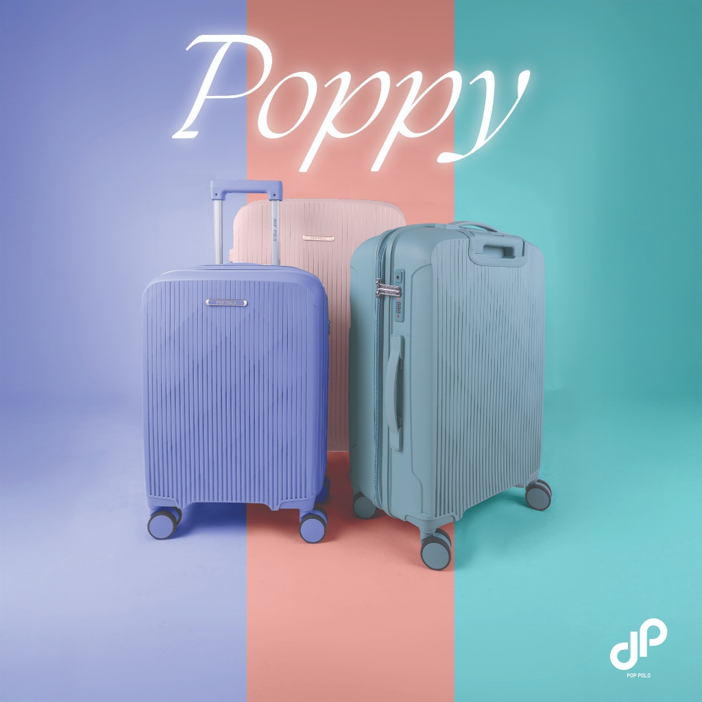 กระเป๋าเดินทาง รุ่น POPPY ขนาด 20/24/28 นิ้ว | POP POLO ล้อลื่น แข็งแรง น้ำหนักเบา TSA มารตฐานสากล