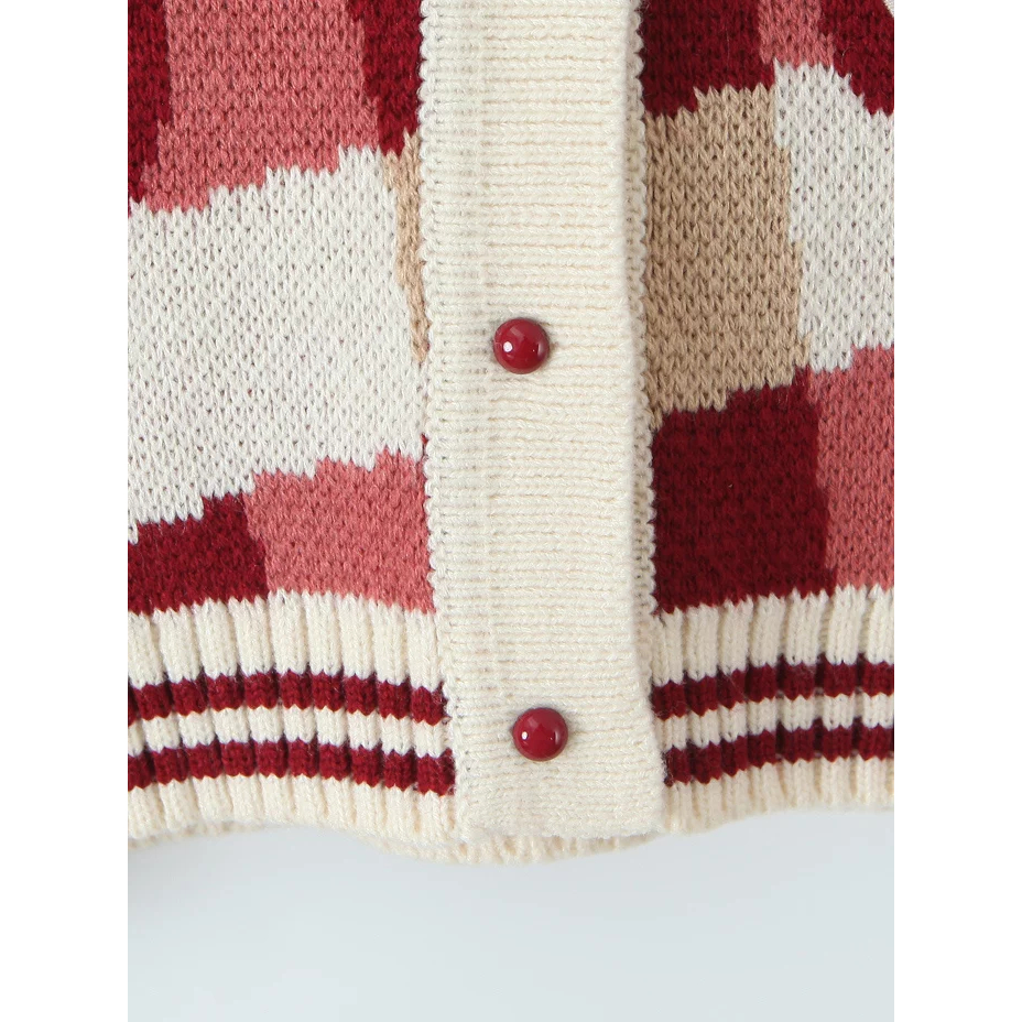 พร้อมส่ง เสื้อไหมพรมถักกันหนาว ลายCherryน่ารักมาก 🍒 (T438) - รูปที่ 5