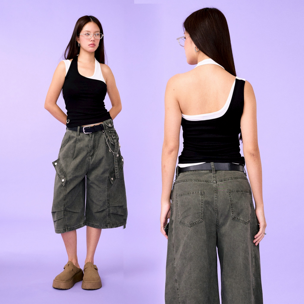 WB.project-Sasha top เสื้อกล้ามสีดำ