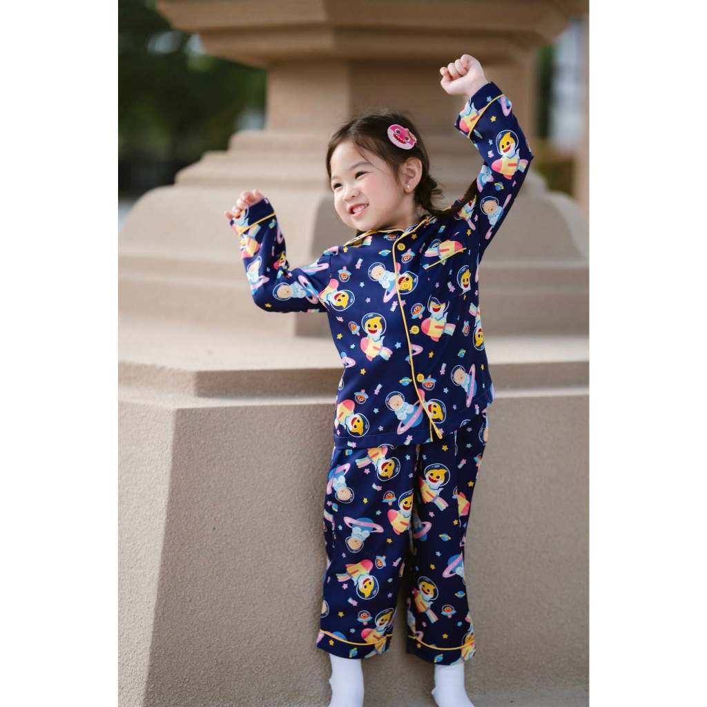 Thelandofvava🐻 BABY SHARK with THE LAND OF VAVA II ชุดนอนเด็ก LOOK07 VNXI2194 ลิขสิทธิ์แท้จาก vava