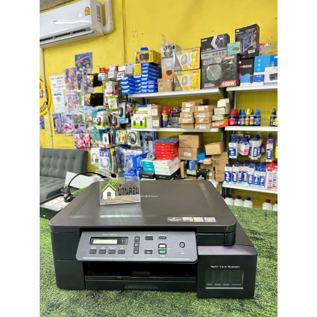 BROTHER DCP-T520W + INK TANK มือสอง เครื่องพร้อมใช้งาน