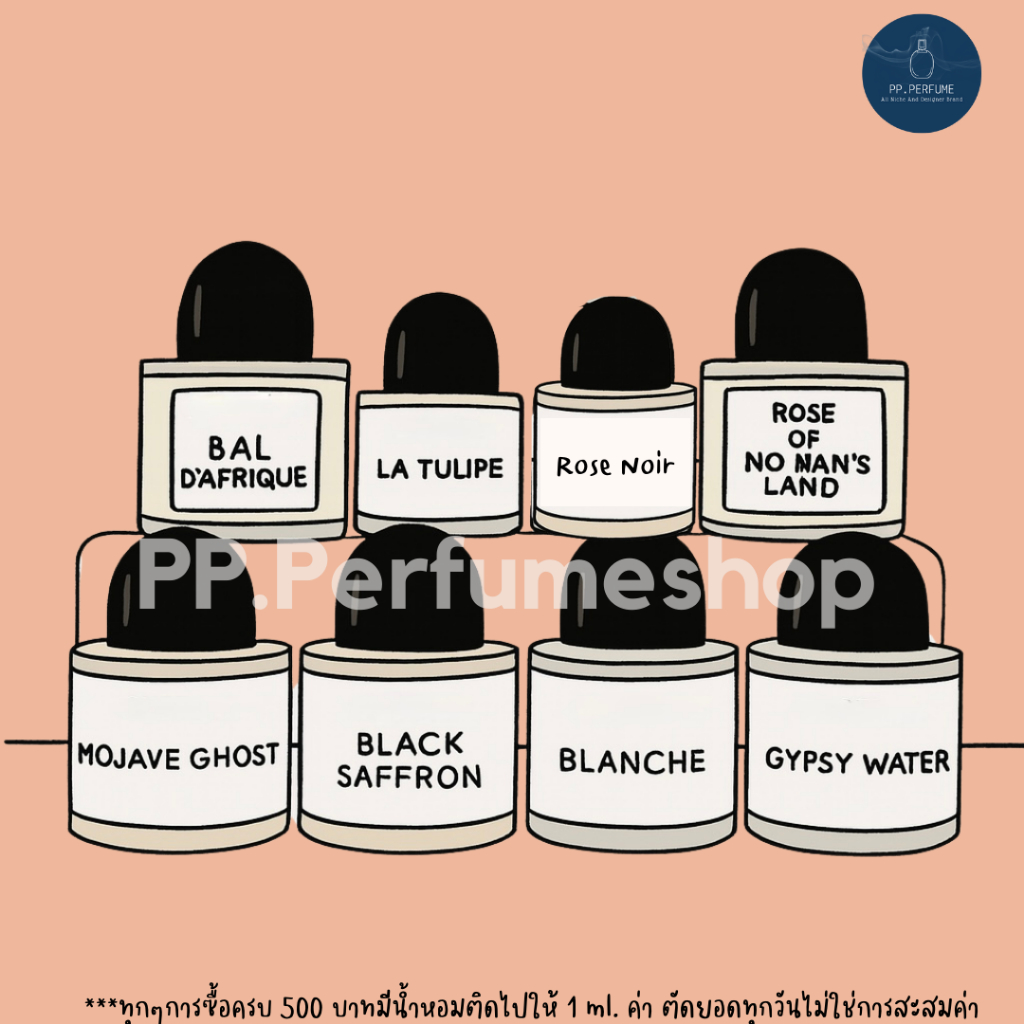 (น้ำหอมแท้) Blanch, Mojav, Vanille, Gyspe, Rose Noir