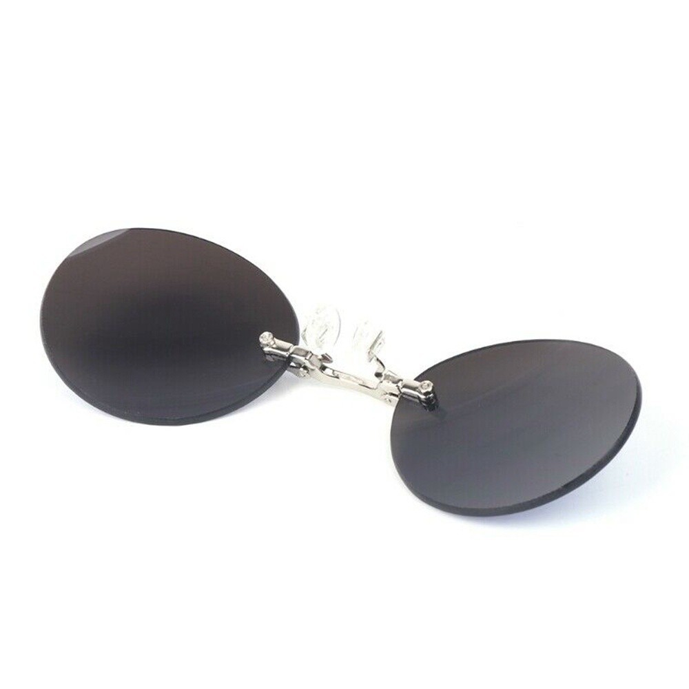 แว่นตาไร้กรอบสไตล์เรโทร แว่นหนีบจมูก แว่นกันแดดทรงกลม แว่นกันแดดวินเทจไร้กรอบ - รูปที่ 5