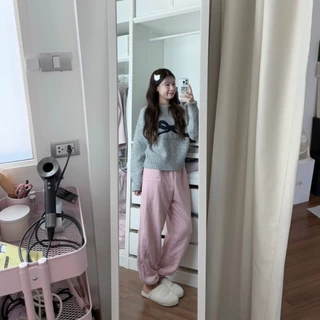(ขาจั้ม) Teddy Sweatpants - กางเกงวอร์ม ผ้านิ่ม (มีพลัสไซส์)