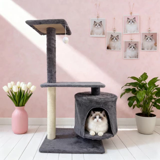 CoCo.PET คอนโดแมวขนาดใหญ่ แมวปีนกรอบ เฟอร์นิเจอร์แมว บ้านแมว เตียงแมว ที่ลับเล็บแมว ที่ฝนเล็บแมว ของเล่นแมว ทนทาน