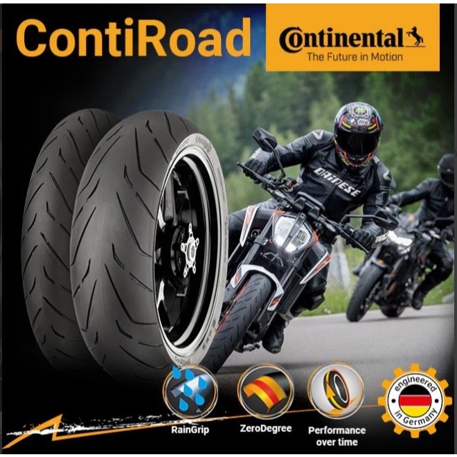 ยางฺฺเรเดียล ใหม่ จาก  Continental Conti Road Radial คอนติเนนทอล  คอนติโรด เรเดียล  สำหรับรถ BigBike