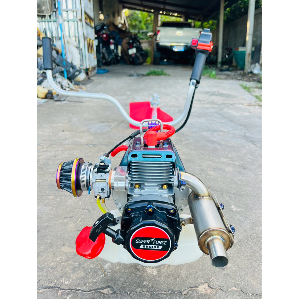 เครื่องตัดหญ้า KAWASAKI TD48 จัดทรงซิ่งเต็มระบบ