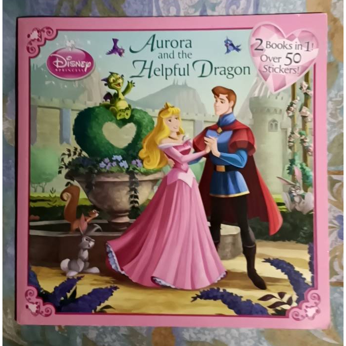 (Used) นิทานภาษาอังกฤษ Disney Princess Aurora abd the Helpful Dragon+Tiana and Her Furry Friend