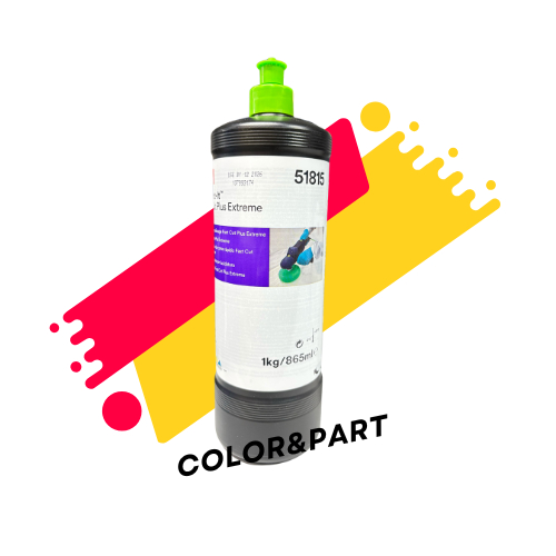 3M น้ำยาขัดหยาบ ลบรอยกระดาษทราย ฝาเขียว 51815 Fast Cut Plus Extreme PN51815 ขนาด 865 ml.