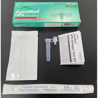 ชุดทดสอบออราเมด Auramed HPV Home L1 / E7 Rapid Test Kit สำหรับผู้หญิงอายุ 25 ปี + มะเร็งปากมดลูก