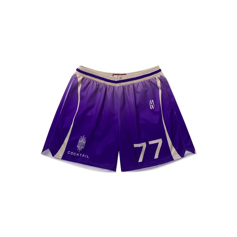 HoopLife x COCKTAIL 77 EVER TOUR MESH SHORTS PURPLE