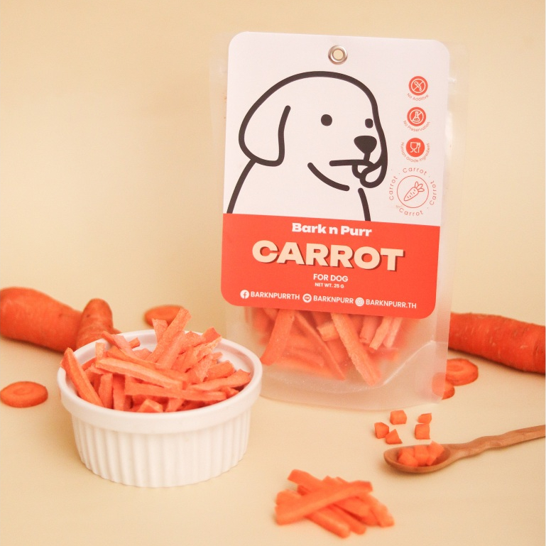 BARK N PURR แครอท  (Freeze Dry)