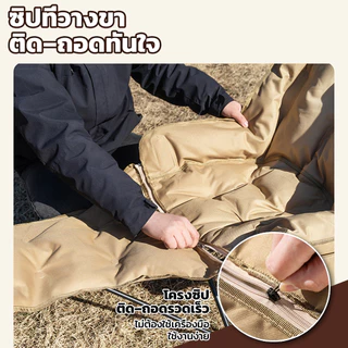 【RAKUNO】เก้าอี้แคมป์ปิ้ง เก้าอี้สนามพับ เพิ่มผ้าฝ้าย พับได้ ทนทาน เก้าอี้สนาม อุปก รณ์แคมป์ปิ้ง แบบพกพา รับน้ำหนัก600KG