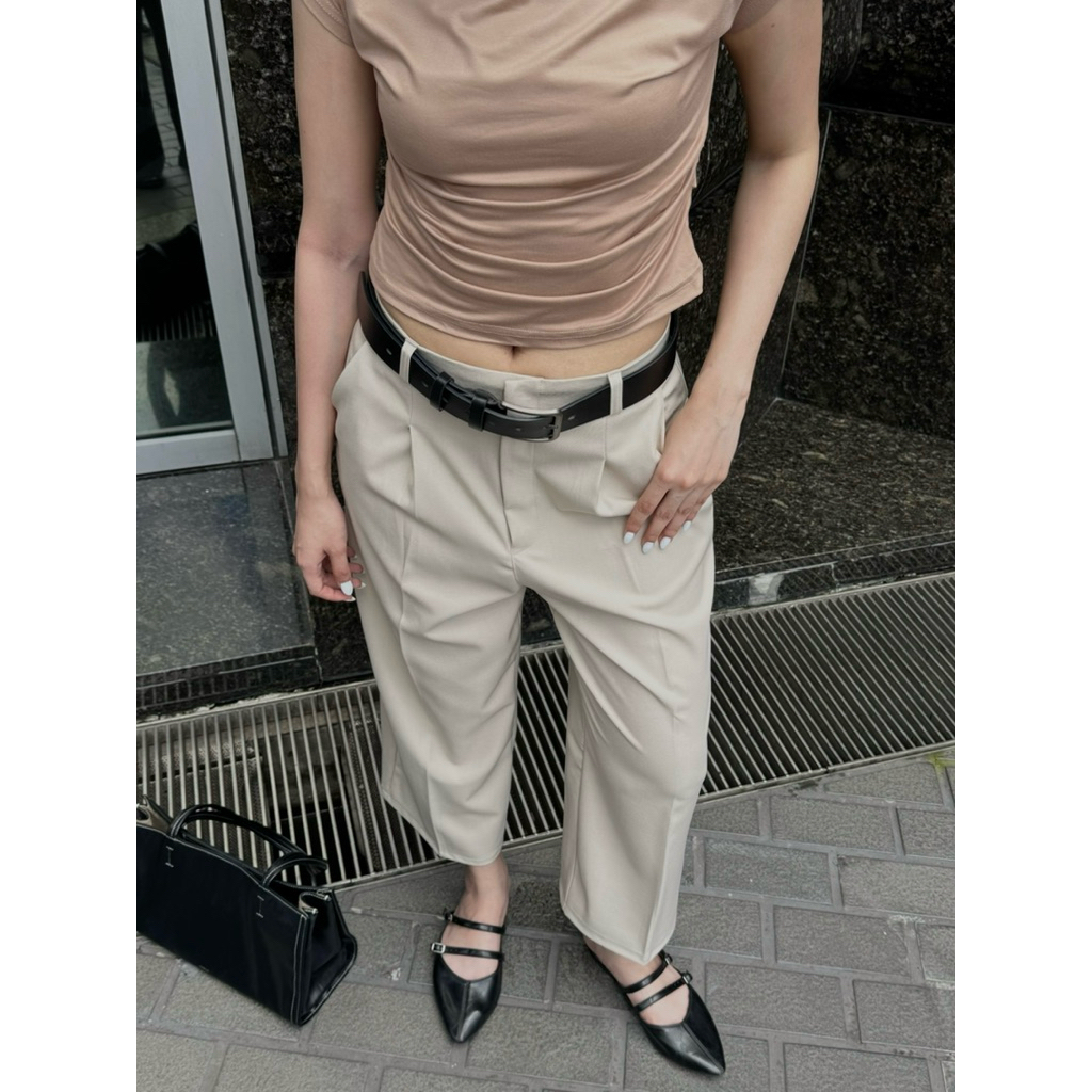 กางเกงทรงกระบอก ที่สาวตัวเล็กก็ใส่ได้ รุ่น Cara pants  ทรงเท่ เก๋ ไม่ซ้ำใคร เนื้อผ้าดีสุดๆ ราคา ถูกที่สุด ดีลบีเคเค แกลเลอรีภาพที่ 7