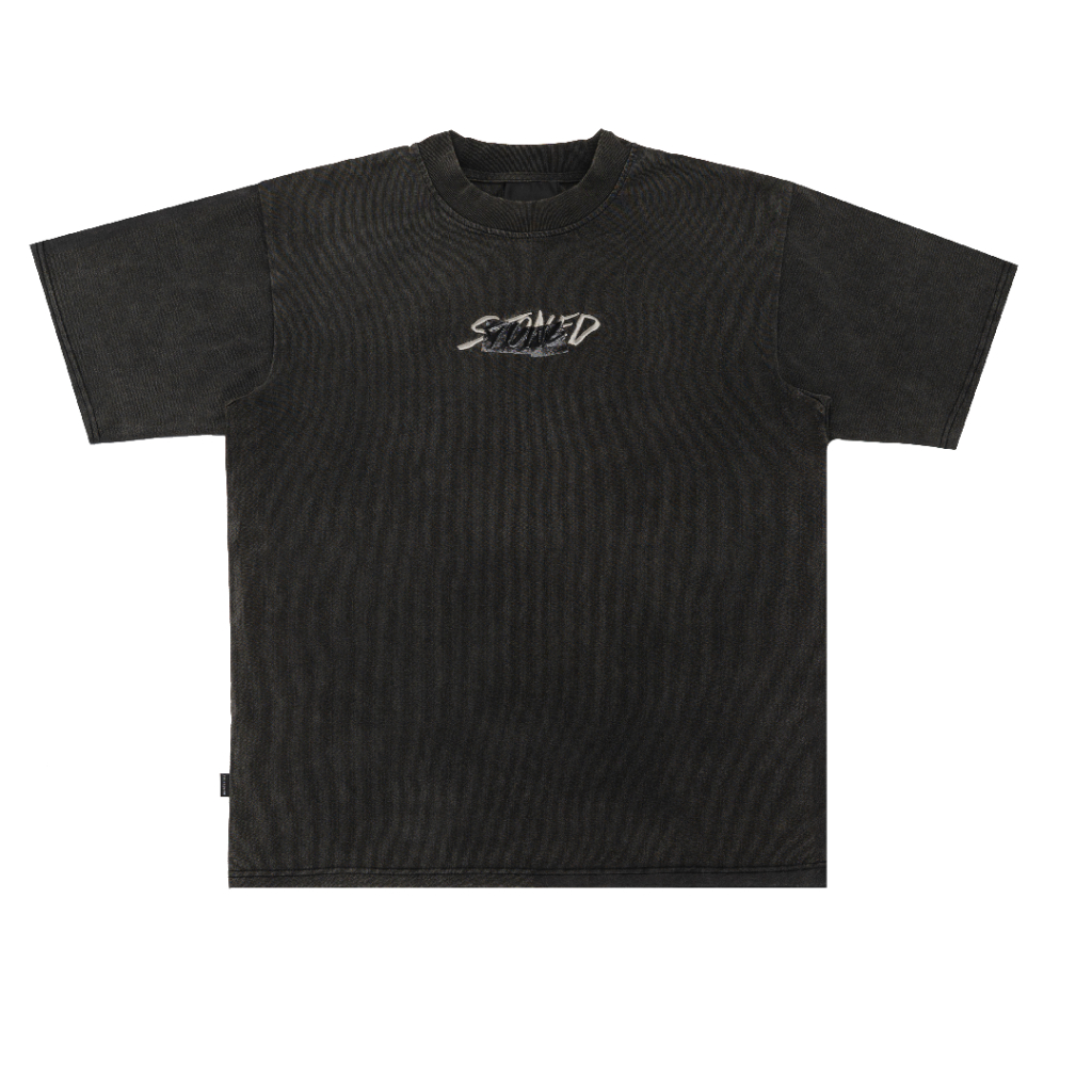 Stoned Void : Stamp Genetic Washed Tee Black