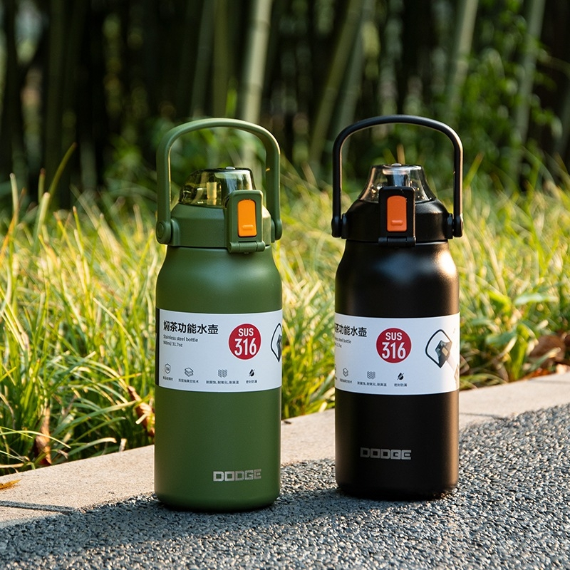 DODGE กระบอกน้ำเก็บอุณหภูมิร้อน-เย็น กระติกน้ำ กระบอกน้ำ กระบอกน้ำสูญญากาศ ขวดน้ำ สแตนเลส900ml