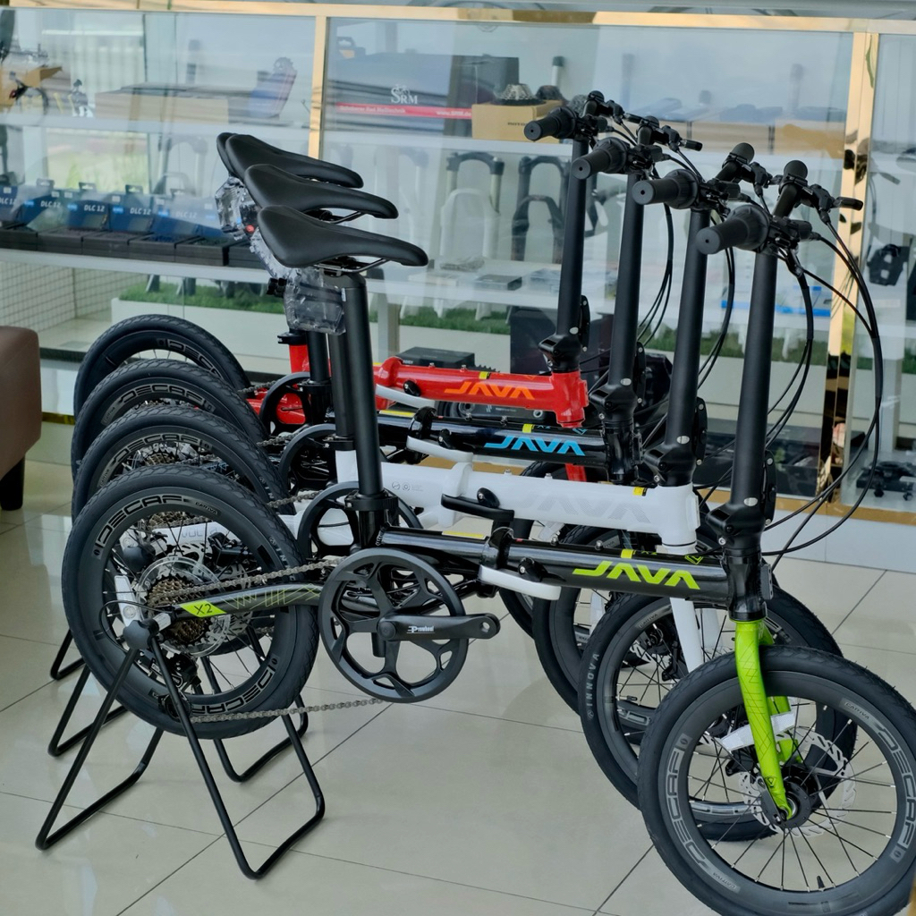 จักรยานพับล็อตพิเศษ!! JAVA X2 16”(349) Shimano 7สปีด พกพาสะดวก เด็กขี่ได้ ผู้ใหญ่ขี่ดี