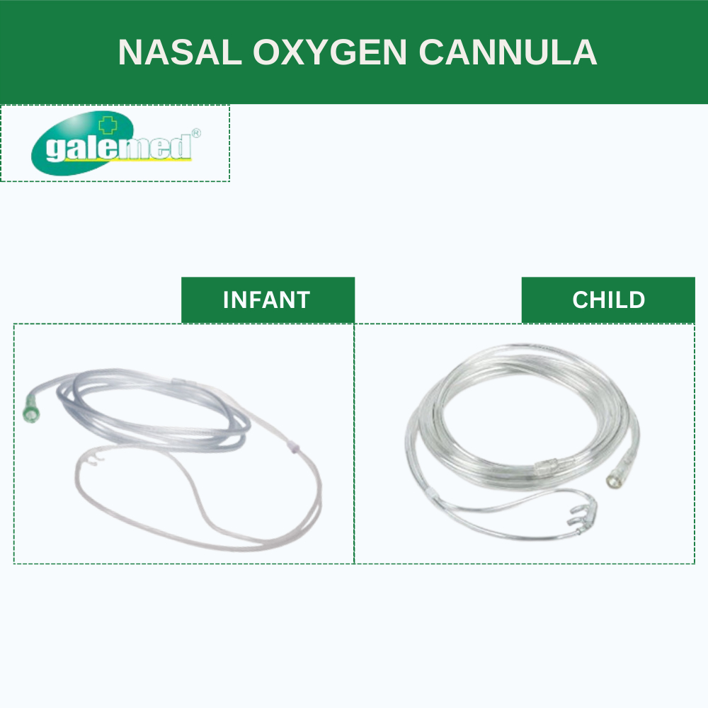 Galemed Nasal Cannula [Child/Infant] ท่อให้ออกซิเจนทางรูจมูก แบบใช้ครั้งเดียว สำหรับเด็กโต / เด็กเล็