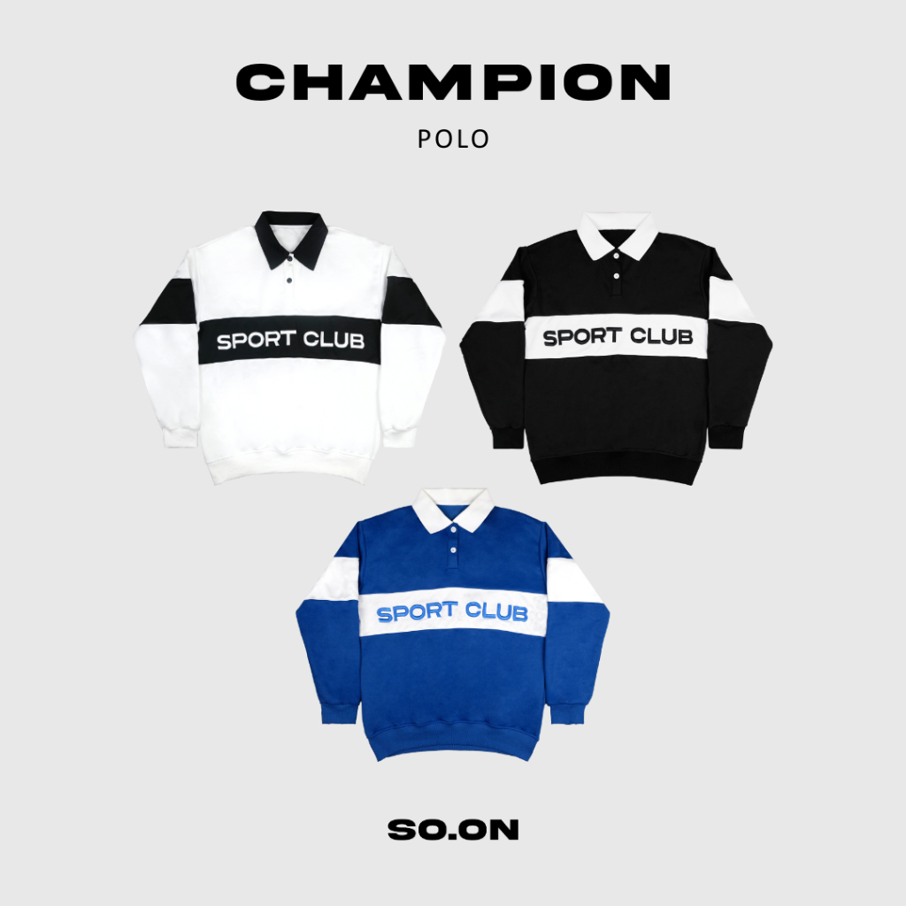 SO.ON : Sport Polo เสื้อโปโล รุ่น Champion ราคา ถูกที่สุด ดีลบีเคเค แกลเลอรีภาพที่ 9