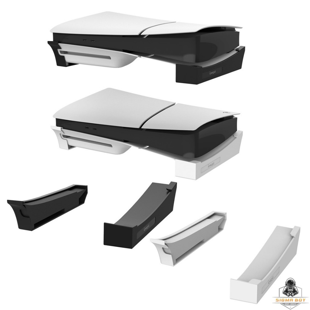 IPEGA ฐานวางเครื่องแนวนอน PS5 Slim & Pro ใช้ได้กับรุ่นใส่แผ่น&ดาวน์โหลด PG-P5S007