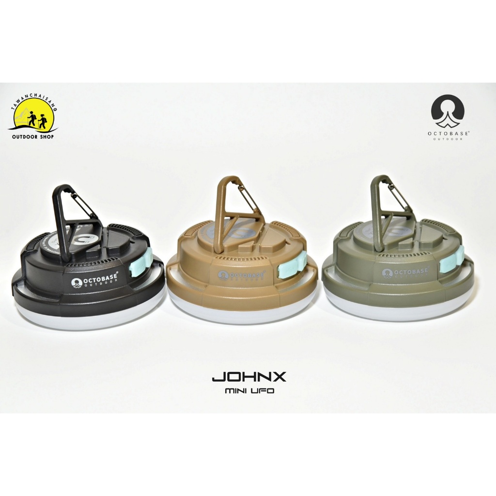 Octobase JOHNX Mini UFO ตะเกียง Led แบบชาร์ทไฟ ตะเกียงแค้มป์ ตะเกียงพกพา