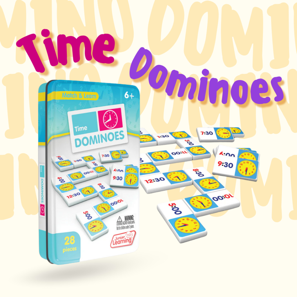 [[พร้อมส่ง]] Time Dominoes ของแท้ จาก Junior Learning นำเข้าจาก USA ของแท้ 100%